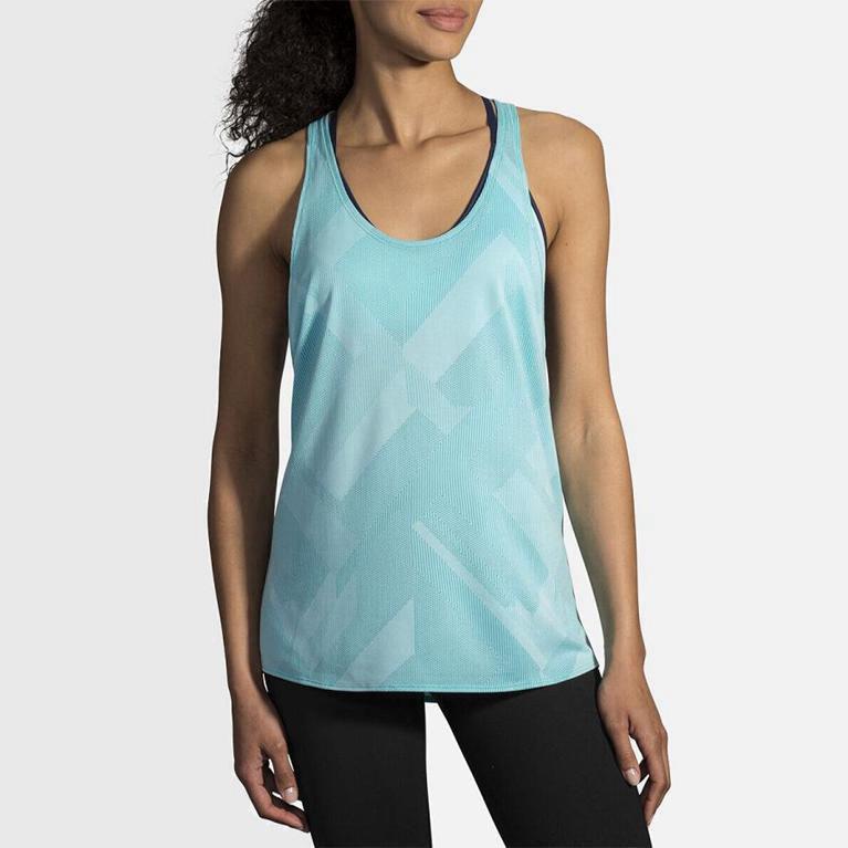 Brooks Array Hardlooptanktop voor Dames Blauw (FMYDR-0386)